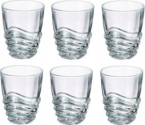 Bohemia Wave Whisky/Ital Szett, 6 db-os, 280 ml-es Poharak