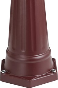 Klasszikus kültéri lámpás sötétvörös 213cm IP44 - Havana