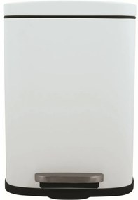 Spirella Pedálos szemetes soft-close Akira 12 l, matt fehér, 12 l