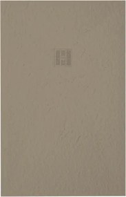 Smart Slate Cream zuhanytálca_100X130