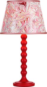 Dar Lighting modern asztali lámpa spool piros darspo4225