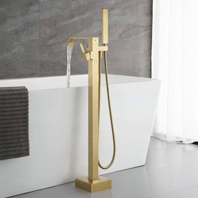 Fürdőkád csaptelep Rea Carat Gold Brush