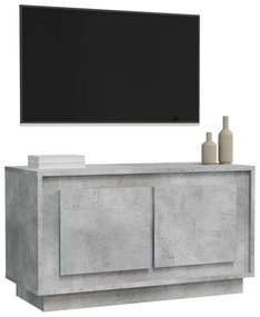 betonszürke szerelt fa TV-szekrény 80x35x45 cm