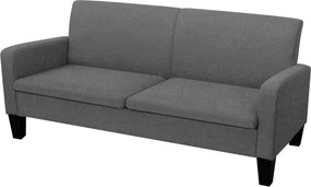 vidaXL sötétszürke 3-személyes kanapé 180 x 65 x 76 cm