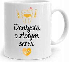 Ajándék Bögre Arany Szívű Fogorvosnak, fényképes nyomattal