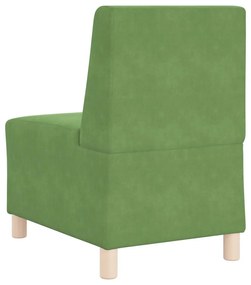 világoszöld bársony kanapéfotel 55 cm