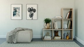 Odell Step 3X3 polc, 115x115x30 cm, sonoma