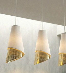 Emibig modern függeszték moda fehér arany emi1618/3