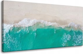 Vászonkép Hullámok Tengerpart Homok Víz 80x40 cm Ideális ajándék