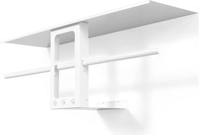 Fehér acél fali fogas polccal 100 cm Luno Small – Spinder Design