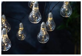 Glow fehér kültéri napelemes LED fényfüzér, hosszúság 1,9 m - Star Trading