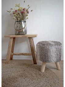Barcelona sámli, teak fa, nature, 50x25x45 cm