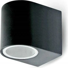 V-tac Fali lámpa GU10 Alumínium Fekete IP44 Kerek