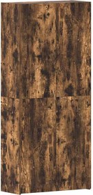 vidaXL Cipőszekrény polcokkal Sokszínű 80 x 35.5 x 180 cm Faanyag