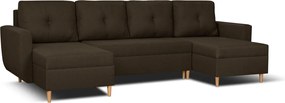 DORIS MAX Kinyitható sarokkanapé Barna