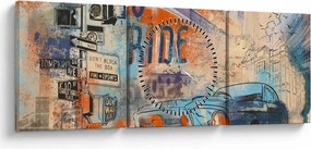 Kép - lovaglásra született (órával) (90x30 cm)
