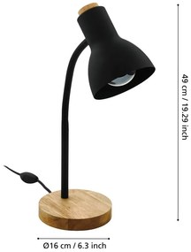 Eglo Veradal 98831 asztali lámpa, 1x40W E27