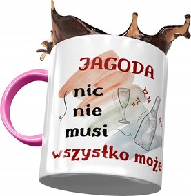 Rózsaszín Bögre Bogyó Feleség Barátnő Ajándék Nyomtatott Fotóval