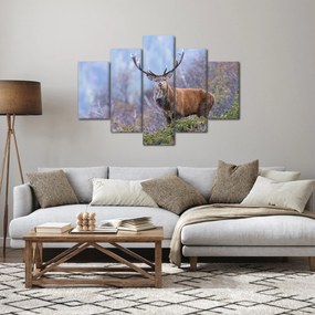 Kép - Szarvasok a tájban (150x105 cm)