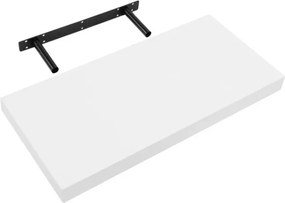Fali Könyvespolc Akasztós Könyvespolc Öntapadós Fa 40 CM Hosszú Fehér