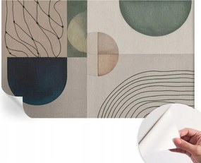 Matt öntapadós fotótapéta falra Geometrikus formák 416x254 cm