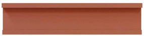vidaXL Falpolc polcokkal tárolóval 4 pcs Piros 40 x 9 x 3 cm Faanyag