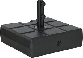 Outsunny Töltőanyaggal Kapható Téglalap Alapernyőhöz 30 kg Víz és 40 kg Homok Ínycsiklandó Terasz Kert 49x49x36.5 cm Fekete | Aosom