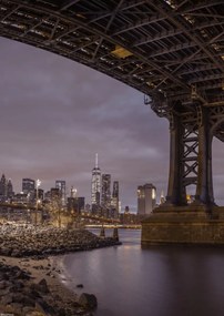 Poszter 29,7x42cm Manhattan hĂd Ă©s New York panorĂĄma 2, Assaf Frank