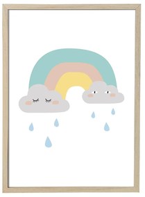 Mini Saida Frame fali plakát természetes keretben, 55 x 75 cm - Bloomingville