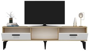 TV asztal/szekrény Vipapo 11 (zafír tölgy + fehér) . 1095221