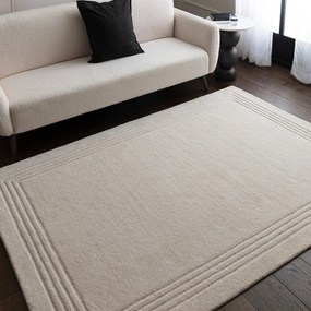 Elefántcsont színű kézi szövésű gyapjú szőnyeg 200x290 cm Orlo Ivory – Asiatic Carpets