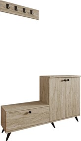 Evva előszobafal, travertin, 60 cm