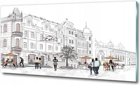 Fotó kép edzett üveg Óváros 125x50