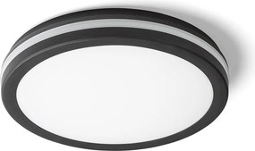 RENDL SONO 30 felületre szerelhető fekete műanyag 230V LED 30W IP65 3000K 4000K 6000K