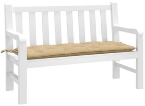 melange bézs szövet kerti padpárna 120 x 50 x 7 cm