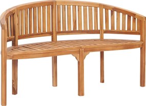 vidaXL tömör tíkfa banán alakú pad 151 cm