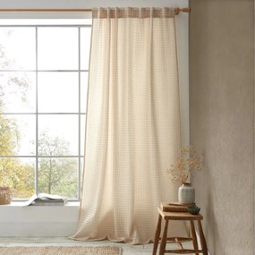 Bézs fényáteresztő függöny 140x183 cm Muscat Waffle – Pineapple Elephant