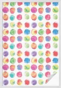 Ablakfólia Öntapadós Adatvédelem Színes körök 100x146 cm