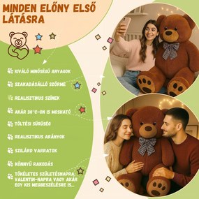 BENY nagy plüssmedve, 100cm, barna Monzana