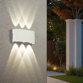 Brilagi - LED kültéri fali lámpa FLAREBOX LED/6W/230V fehér IP65