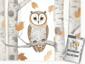 Gyerek Fotótapéta Bagoly Fák Erdő Tapéta Gyerekszoba 200x140