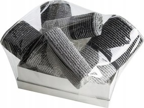 Törölköző készlet 5 db-os fekete fehér szett