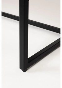 Barna teakfa alacsony komód 135x82 cm Webster – White Label