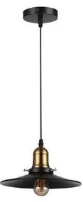 Csillár zsinóron LOFT 1xE27/60W/230V átm. 22 cm fekete