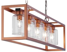 Jupiter 1804 - MC5 - Csillár láncon MACARI 5xE27/60W/230V réz