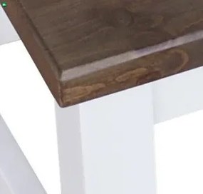 Étkezőasztal faragott lábbal 60x60 két színnel