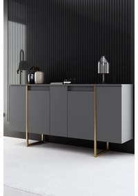 Konzolasztal Luxe - Anthracite, Gold