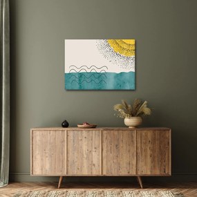 Kép - Absztrakt festmény a strandról N⁰1 (70x50 cm)