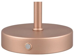 Rézszínű LED szabályozható asztali lámpa (magasság 30 cm) Jeff – Trio