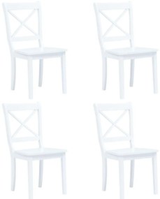 5 darabos fehér tömör gumifa étkezőszett